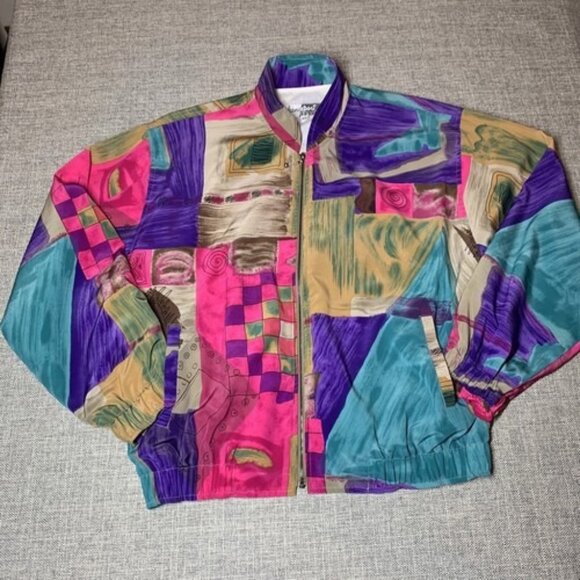 Hana Sport Jackets & Blazers - Hana Sport Vintage Windbreaker Multi-color 1980’s Women’s X-Small